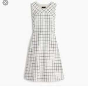 J Crew fitted A-line dress with side pockets